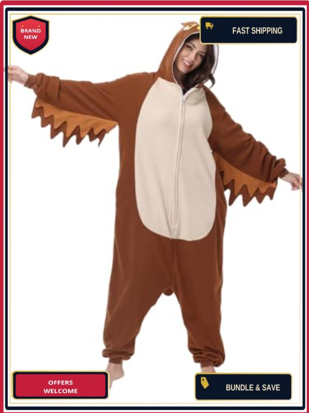 Flannel Animal Onesie Adult Halloween Cosplay Pajama